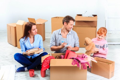 Local moving vehicle used for house removals in Ruislip
