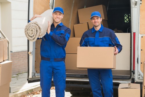 Removal team handling a home move in Ruislip