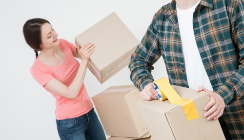 Careful loading of furniture for a Ruislip removal job