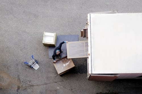 Local moving van parked on a Ruislip street