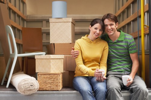 Professional movers preparing a safe relocation in Ruislip