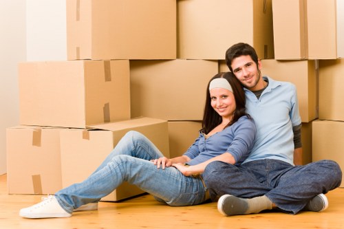 Removal van pricing discussion for a home move in Ruislip