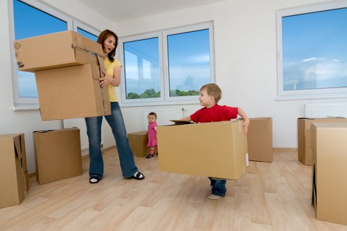 Professional house removalists in Ruislip preparing a home move