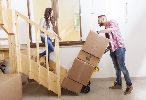 Moving day loading process for a Ruislip home