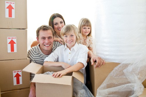 Packing and wrapping household items for a local move in Ruislip