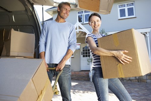 Preparing items for a house move in Ruislip